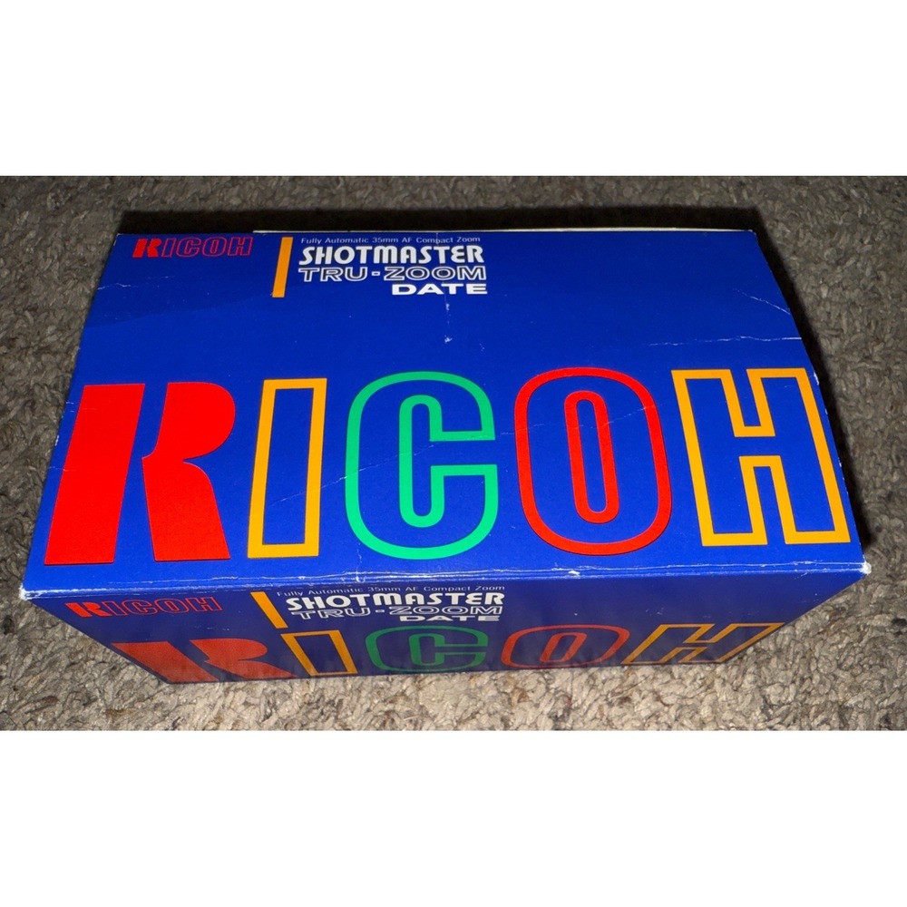 Ricoh Shotmaster TRU Zoom 38-90mm Film Camera Battery‎ Tested Working